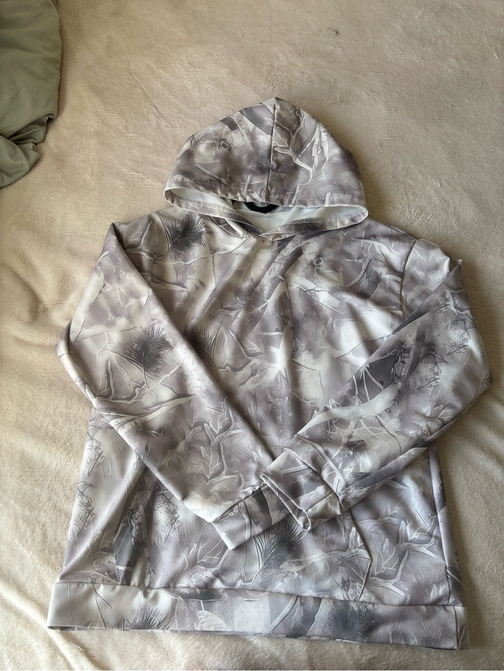 Grey Camouflage Hoodie - XS